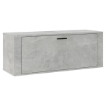 Spintelė batams, Apdirbta mediena, 100x35x38cm, betono pilka