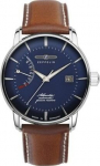Vyri&scaron;kas automatinis laikrodis Zeppelin 8462-3, 42 mm, mėlynas