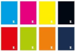 Languoti sąsiuviniai INTERDRUK One Color, A5, 96 lapai, 10 vnt., įvairūs vir&scaron;eliai