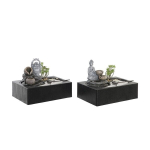 Sodo fontanas DKD Home Decor Buda, 29 x 21 x 23 cm, 2 vnt.