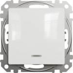 Schneider Sedna Design jungiklis su Led, baltas