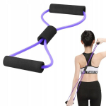 Treniruotės guma fitneso pratimams ER4 ER40036, 120 cm, juodas