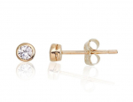 Auksiniai auskarai moterims Diamond Sky "Juno Gold" DS02A782