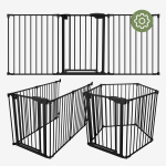 Tulano Guardian 6.0 black apsauginiai varteliai laiptams ir durims, 75&ndash;105 cm