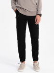 Laisvalaikio kelnės vyrams Ombre Clothing, juodos, M