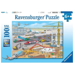 Dėlionė Ravensburger Statybos aik&scaron;telė oro uoste, 100 d.
