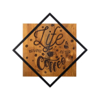 Pakabinama dekoracija Life Begins After Coffee 54 cm