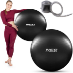Gimnastikos kamuolys Neo Sport, 75 cm, juodas