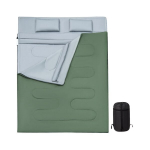 Costway 2 in 1 dvivietis miegmai&scaron;is vienvietis miegmai&scaron;is XL antklodė miegmai&scaron;is su 2 pagalvėmis 220 x 150 cm