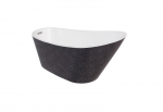 Vonia Besco Melody Glam Graphite, 170 x 80 cm, su chrome sifonu