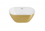 Vonia Besco Navia Glam Gold, 150 x 80 cm, su chrome sifonu