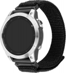 Fixed | Sporty Strap for Garmin QuickFit 26mm | 160-210 | Black | Nylon