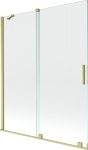 Vonios sienelė Mexen Velar II, Brushed gold, 140 x 150 cm