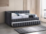 Lova Signal Meble Alfie Velvet, 120x200 cm, pilka