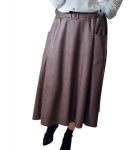 Odinis sijonas moterims, rudas, L/XL