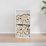 Stovas malkoms, balta, 40x30x75 cm, &scaron;altai valcuotas plienas, Balta