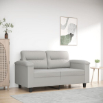 Dvivietė sofa，Poilsio sofa, &scaron;viesiai pilka, 120cm, mikropluo&scaron;to audinys CFE18888