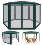 Pavėsinė Fluxar home TN-1076, 400x400cm, žalias
