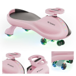 Tulano Focus 35 pink gravitacinis paspirtukas su LED ratais &ndash; rožinis