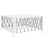 Sodo stalas，Lauko stalas, baltos spalvos, 70x70x34cm, austas audinys CFE904215