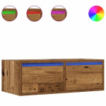 Televizoriaus spintelė，TV spintelė，TV staliukas su LED, medienos, 75x35,5x25 cm CFE213098