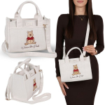 Medinukas Pūkuotukas DISNEY Bėžinė moteri&scaron;ka rankinė, jaunatvi&scaron;ka lininė tote rankinė 24x12x19 cm