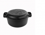 Ketaus puodas 6l su keptuve-dangčiu