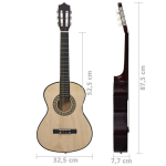 Klasikinė gitara pradedantiesiems, 1/2 34"