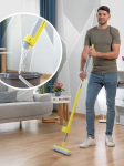 Du viename dulkių ir grindų &scaron;luostė su savaime i&scaron;sigręžiančia kempine Wringop InnovaGoods