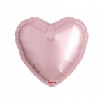 Helio balionai Ibrex Heart, metalinis &scaron;viesiai rožinis, 35 cm, 5 vnt.