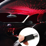 Star projektorius automobiliui USB LED raudona dekoratyvinė lemputė