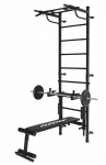 Sporto kompleksas (gimnastikos sienelė) HERO 3in1 juoda, 241x68,5cm, -