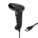 Qoltec 50866 Lazerinis brūk&scaron;ninių kodų skaitytuvas 1D | CCD | USB | Juoda