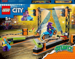 LEGO&reg; 60340 miesto kaskadininkų kaskadininkų i&scaron;&scaron;ūkis: a&scaron;menys, motokroso žaislas su kaskadininkų motociklininku berniukams ir mergaitėms nuo 5 metų amžiaus