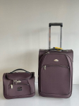 Mažas kelioninis lagaminas Airtex su kelioniniu krep&scaron;iu, 30 L, rudas, 2311/20