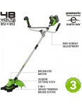 Styginė žoliapjovė be akumuliatoriaus Greenworks gd24x2bcb