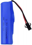1 vnt. 1S 3.7V 1200mAh lipo akumuliatorius su SM ki&scaron;tuku, skirtas RC automobiliams, važiuojantiems bekele