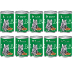 Dr. Trend Premium drėgnas maistas katėms su vi&scaron;tiena padaže, 10 x 400 g