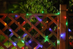 Saulės vadovaujama string lights 0.5w 25pcs. rgby