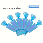 &Scaron;ventinės burbulinės saldainiai: Kalėdų dekoracijos 6/8 vnt.,  Ry&scaron;kiai mėlynas