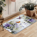 Drugelių gėlių virtuviniai kilimėliai, 45cm*75cm