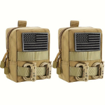 2 vnt. Molle dėklai, 2-pack-Tan