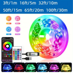 RGB LED juostos su valdikliu, 50 pėdų / 15 m