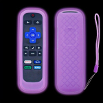 I&scaron;maniojo (Smart TV) ir televizoriaus priedas 1 vnt. silikoninis nuotolinio valdymo pultelio dėklas. ,  &Scaron;viečianti violetinė