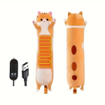Miela Katino Formos &Scaron;ildymo Pagalvėlė, USB &Scaron;ildoma. ,  Geltona