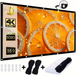 120 colių 4K lauko projekcinis ekranas, ne&scaron;iojamas