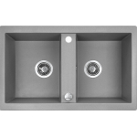 Granitinė virtuvinė plautuvė Laveo Barbados SBB_520T, Grey