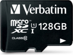 "verbatim" atminties kortelė "micro secure digital card premium", 128 gb, micro sdxc, 44085, uhs-i u1 (10 klasė), su adapteriu