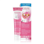 Depiliacinis kremas pažastų ir bikini srities plaukeliams &scaron;alinti Eveline Just Epil 3in1, 125 ml