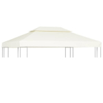 Atsarginis pavėsinės uždangalas, kreminė balta, 310g/m&sup2;, 3x4m